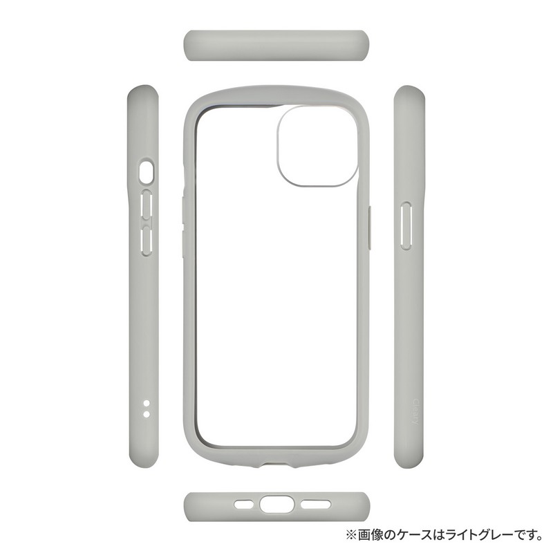iPhone 14/13 耐衝撃ハイブリッドケース 「Cleary」 ベージュ