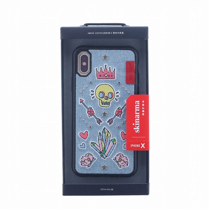 iPhone XS/iPhone X シェルケース/ハンドメイド刺繍/Kaleidoscope