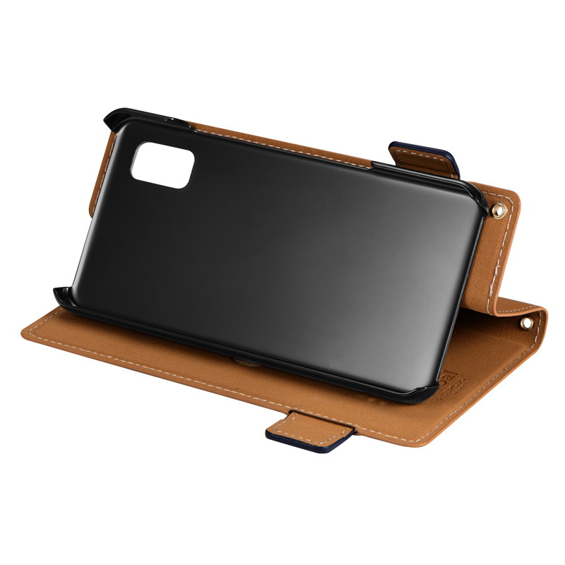 AQUOS wish3 薄型・軽量PUレザー手帳ケース 「Twoal W」 キャメル