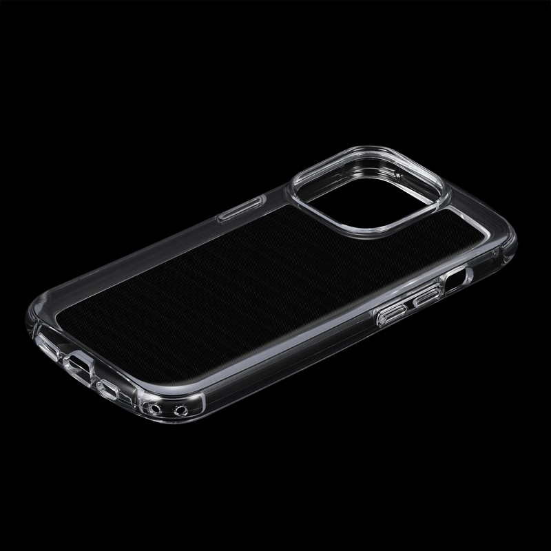 iPhone 15 Pro 耐衝撃ラウンドソフトケース 「UTILO Round」 クリア