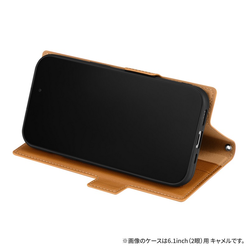 iPhone 15 Plus/iPhone 14 Plus 薄型・軽量PUレザー手帳ケース 「BOOK