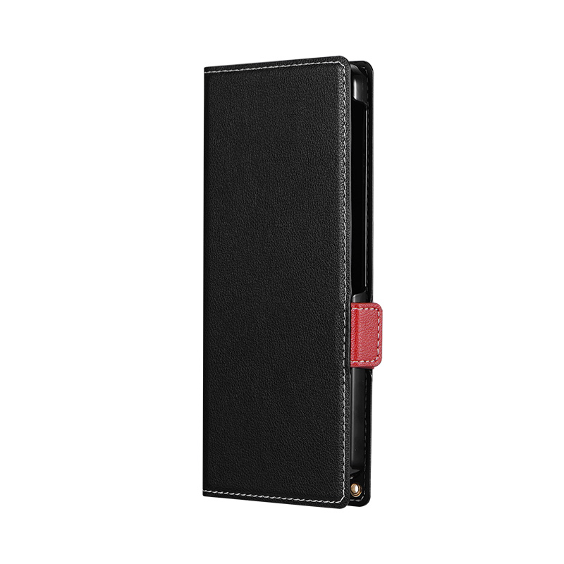 AQUOS sense8 薄型・軽量PUレザー手帳ケース 「Twoal W」 ブラック