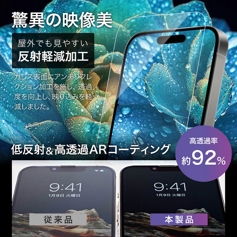 iPhone 17 Pro Max/iPhone 16 Pro Max ガラスフィルム「GLASS PREMIUM