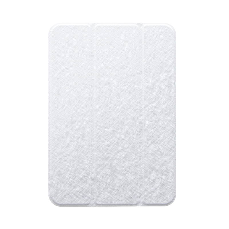 2021 iPad mini (第6世代) 背面クリアフラップケース「Clear Note」 ホワイト