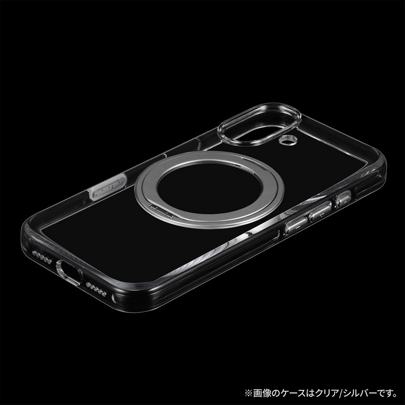 iPhone 17 360度回転スタンド付き超透明ハードケース 「MASTER CLEAR