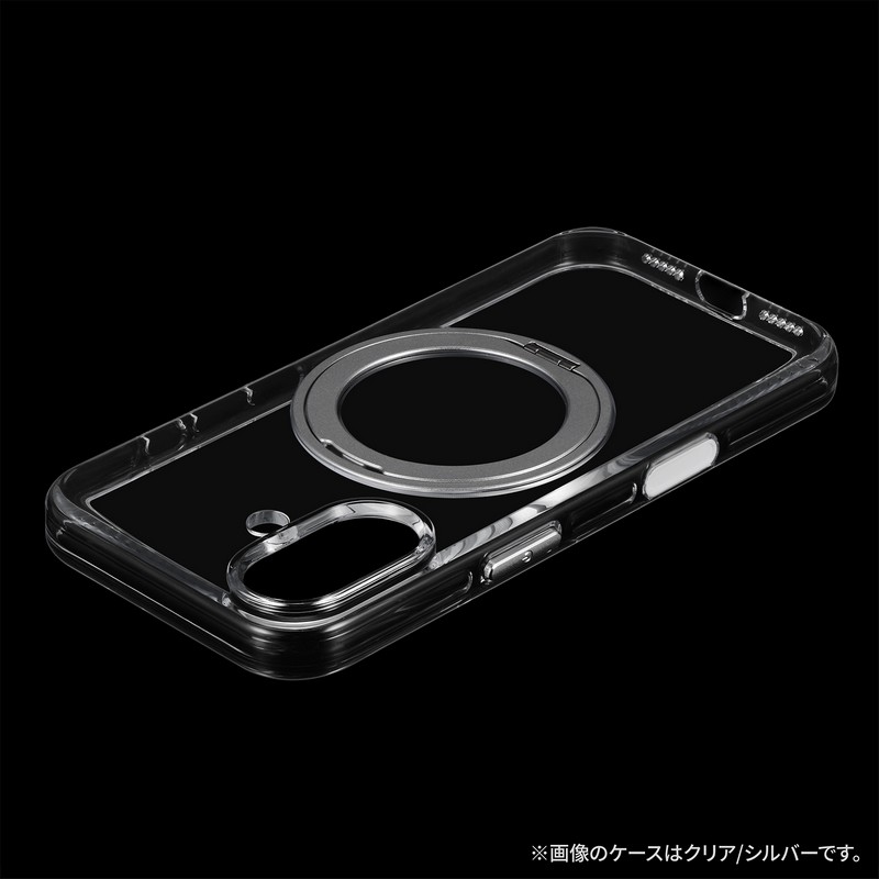 iPhone 17 360度回転スタンド付き超透明ハードケース 「MASTER CLEAR