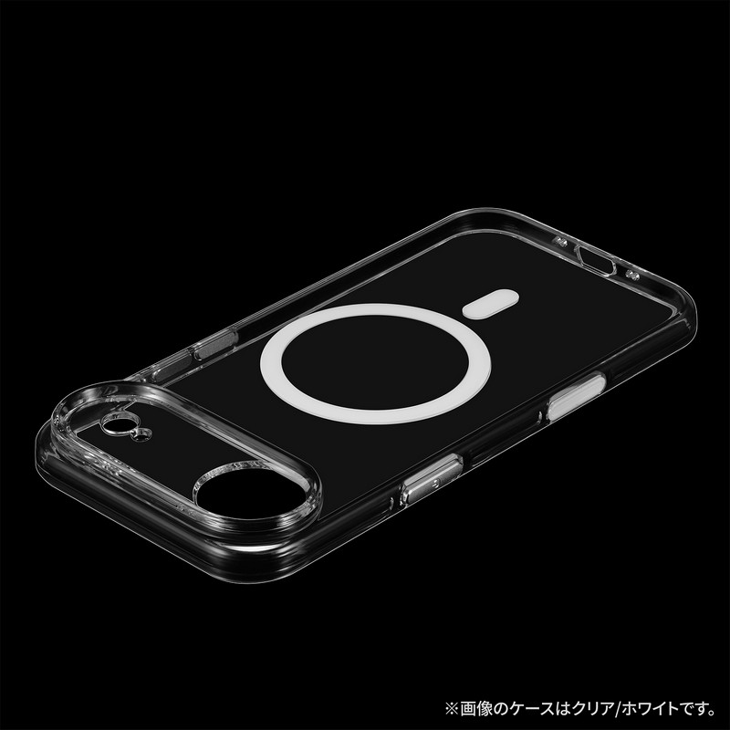 iPhone Air 超透明ハードケース 「MASTER CLEAR mag」 クリア/ブラック