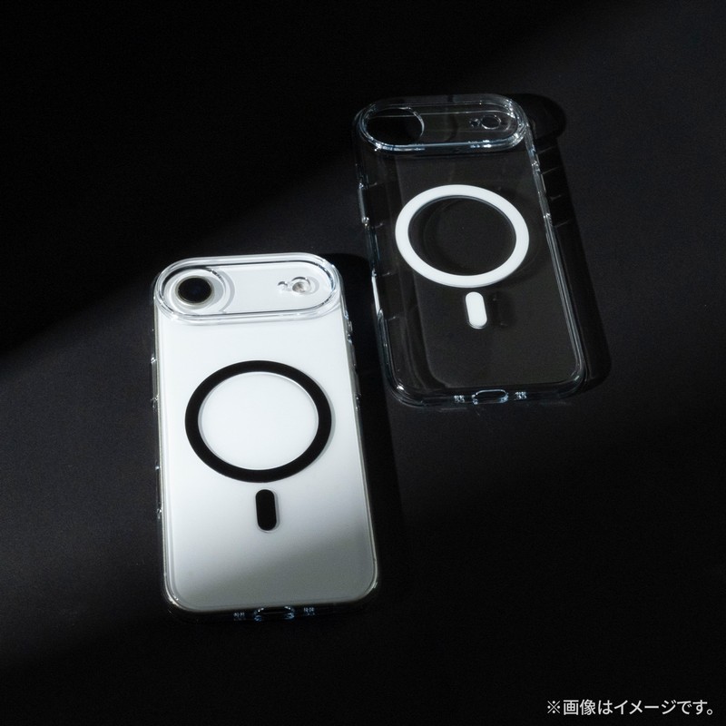 iPhone Air 超透明ハードケース 「MASTER CLEAR mag」 クリア/ブラック