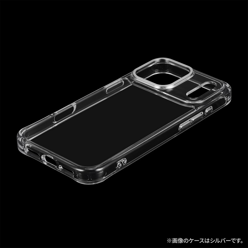 iPhone 17 Pro Max カメラ保護ハイブリッドケース 「mycam」 シルバー