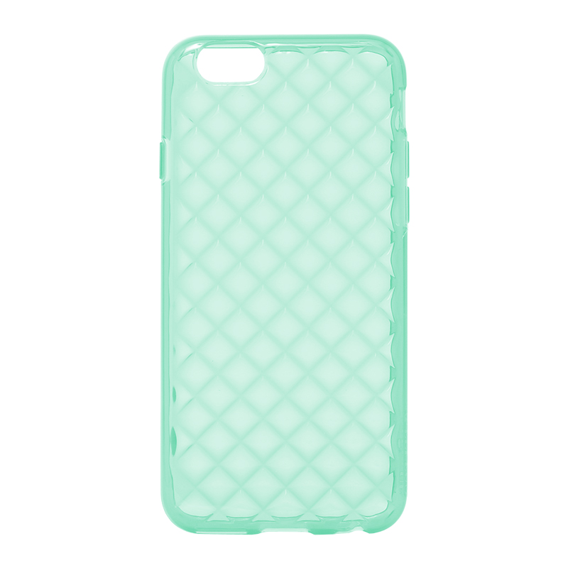 □iPhone 6/6s [TPU DIA] TPUケース(ダイヤ) エメラルドグリーン