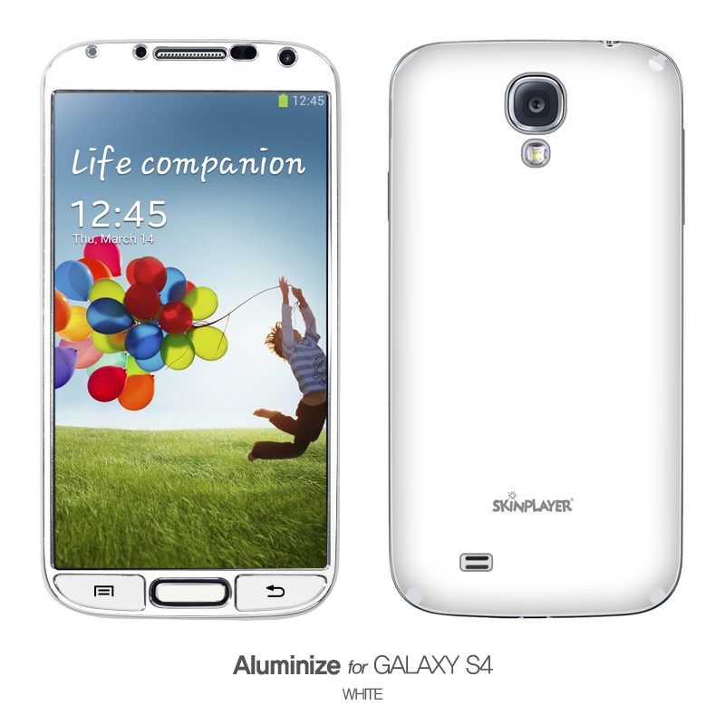 Aluminize for Galaxy S4 ホワイト｜スマホ(タブレット)アクセサリー