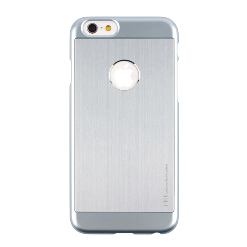 iPhone 6 [iFit PAC] ハード&アルミケース Silver / Silver｜スマホ